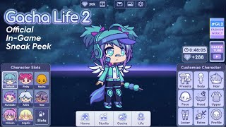 Gacha Life 2 is LOOKING GOOD so far InGame Sneak Peek [upl. by Yortal489]