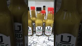 Jalapeño Garlic Tomatillo  Hot Sauce 🔥 verde hotsauce [upl. by Einal648]