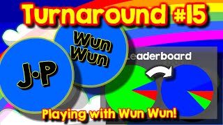 Agario Team Mode Turnaround 15 playing with Wun Wun the real one [upl. by Neeron]