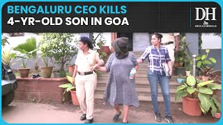 Bengaluru CEO kills 4yrold son in Goa stuffs body in bag sent to 6day police custody [upl. by Ennovy]