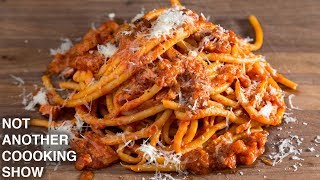 AUTHENTIC BUCATINI ALL AMATRICIANA [upl. by Filia631]