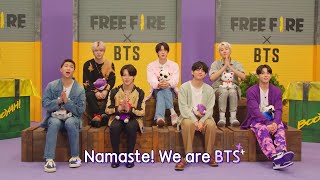 Wait For Namaste We are BTS🇮🇳💜  Free Fire X BTS Shorts [upl. by Nosnibor]