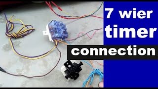 washing machine repair for 7 wier timer connection 7 तार वाले टाइमर के कनेक्शन कैसे करें [upl. by Jerald]