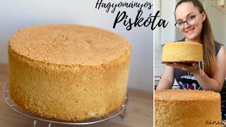 HAGYOMÁNYOS PISKÓTA🎂  BebePiskóta [upl. by Aveline]