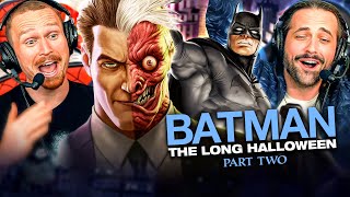 BATMAN THE LONG HALLOWEEN PART 2 MOVIE REACTION First Time Watching DC Animated 2021  Two Face [upl. by Glori]