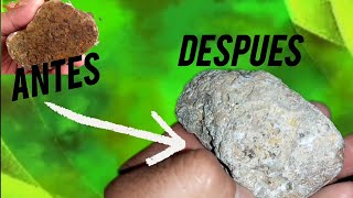 Como limpiar piedras muy fácil [upl. by Ecirtal]