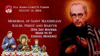 August 14 2024  Memorial of Saint Maximilian Kolbe Priest and Martyr [upl. by Ahsad394]