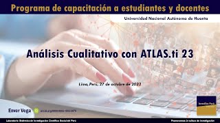 Análisis Conceptual Segmentación y Codificación con ATLASti 23 [upl. by Narag]