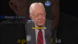 President Carter slams Israel palestine israel politics usa apartheid columbiauniversity 4k [upl. by Enelrae]