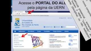 Tutorial Matrícula Online UERN [upl. by Atiuqihs]