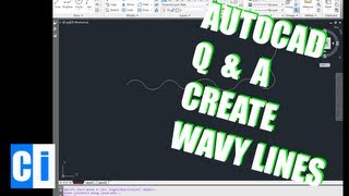 AutoCAD QnA Create a wavy looking line [upl. by Griffin]