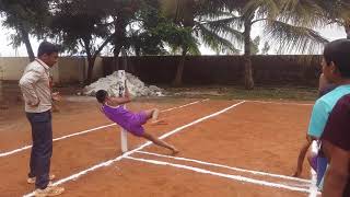 Kho kho pole dive skills K R Lakkam vidyalaya  Karnatak [upl. by Nguyen]