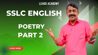 Class 10 English  Poetry Part 2  Easy Learning for Kerala Syllabus  Leads Academy [upl. by Swirsky866]