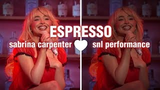 sabrina carpenter  espresso  snl performance  scenepack [upl. by Saisoj]