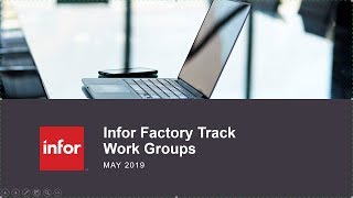 Work Group Setup in Factory Track [upl. by Annala]