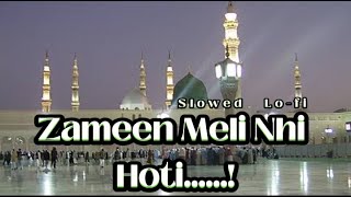 Zameen Meli Nhi Hoti New Naat 2024  Ramzan special 2024  New slowed lofi Naat AMHNAAT 2024 [upl. by Elisa303]