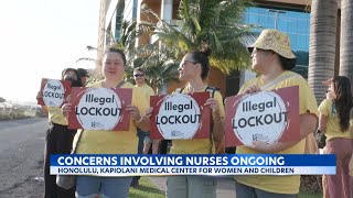 Kapiolani Medical Center locks out 600 nurses amid safety concerns ongoing dispute [upl. by Rossi]