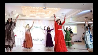 PUNJABI WEDDING RECEPTION DANCE PERFORMANCE  HARNEET amp RUPINDER  BRAMPTON CANADA [upl. by Itin393]