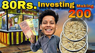 80Rs 200 Momos Making Challenge  And Selling In Market [upl. by Lupee]