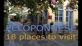 Peloponnese  18 places to visit [upl. by Leasia]