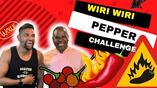 Wiri Wiri pepper challenge with chef Dev  at the backyard cafe [upl. by Annora100]