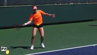 Elena Dementieva warming up in slow motion HD Indian Wells Pt 02 [upl. by Simonne]