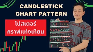 ลองซื้อโปสเตอร์กราฟแท่งเทียน ชาร์ตแพทเทิร์น กราฟกลับตัว Candlestick Chart Pattern จาก Lazada [upl. by Yemrej926]