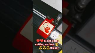 til red color cutting radium sticker😎😎❤️stickar [upl. by Dihahs]