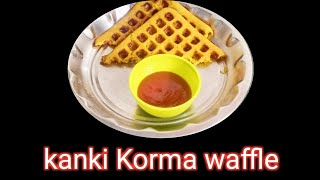 કંકી કોરમા na waffle Waffle recipe kanki Korma waffle Pinkys Gujarati Kitchen Gujarati Vangi [upl. by Gustavus]