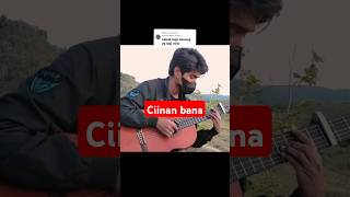 Fauzana  Ciinan Bana versi fingerstyle guitar cover shorts [upl. by Anahsat]