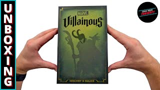 Game Unboxing  Marvel Villainous Mischief amp Malice [upl. by Mirth]