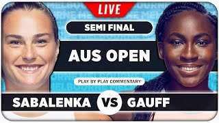 SABALENKA vs GAUFF • Australian Open 2024 SF • LIVE Tennis PlaybyPlay Stream [upl. by Ceporah]