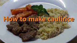 Cauliflower Rice Banting Recipes By Kelly Brown  Banting Meal Plan [upl. by Epuladaugairam]