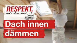 Dach von innen dämmen  toom Werkstatt [upl. by Cocks]