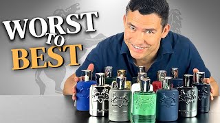 Ranking My Parfums De Marly Collection 14 Bottles WORST To BEST [upl. by Anilef]