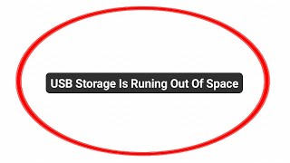 USB Storage Is Runing Out Of Space  How To Fix USB Storage Is Running Out Of Space Problem Solve [upl. by Tessie327]