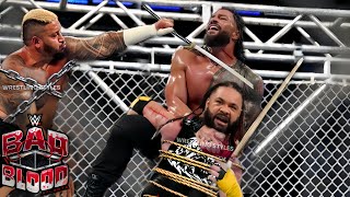 WWE 3 October 2024 Roman Reigns vs Jacob Fatu Bloodline Rules steel cage match full highlights HD [upl. by Joshua]