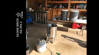 Home Brew All Grain NE IPA New England IPA Brew Day 2017 [upl. by Jillana]