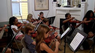 Student musicians rehearse in teachers home before playing with Savannah Philharmonic [upl. by Eidnahs507]