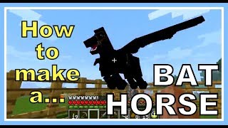 Minecraft Mo Creatures How to make a bat horse [upl. by Selrac]