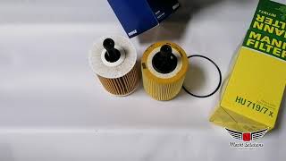 HU7197x vs OX188d  Oil filter comparison  MannFilter vs Mahle  VWAudi [upl. by Asilec]