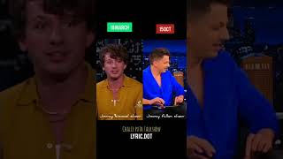 Finally He finish about the cup 🤣 Charlie puth the tonight show Jimmy Fallon watch until the end [upl. by Strohbehn763]