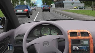 City Car Driving  Mazda 626  Street Racing [upl. by Henig]