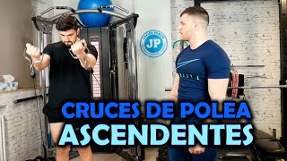 ➡️ Ejercicio Cruces de Polea BAJA  ASCENDENTES  Pectoral Superior  Técnica Errores y Consejos [upl. by Nalim]