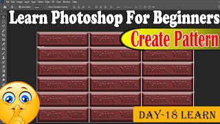 How to CREATE PATTERN In Photoshop  Photoshop Tutorial Day18 In Hindi [upl. by Hachman]