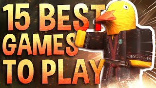 Top 15 Best Roblox Games to play with friends [upl. by Witkin]