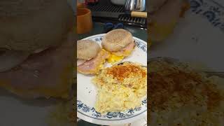 Homemade vegetables soup with peameal bacon breakfast sandwiches and potatoes salad [upl. by Llevaj357]