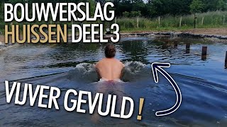 De EERSTE DUIK  Bouwverslag zwemvijver Huissen deel 3 [upl. by Boni]