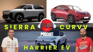 Tata Curvv Sierra EV Harrier EV — Everything you need to know  2023 Auto Expo  evo India [upl. by Ennywg]