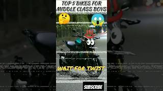 TOP 5 BIKES FOR MIDDLE CLASS BOYS 🤔TAMILshortstrendingtrendingshortfunnycomedybikesrcxl [upl. by Akcimahs]